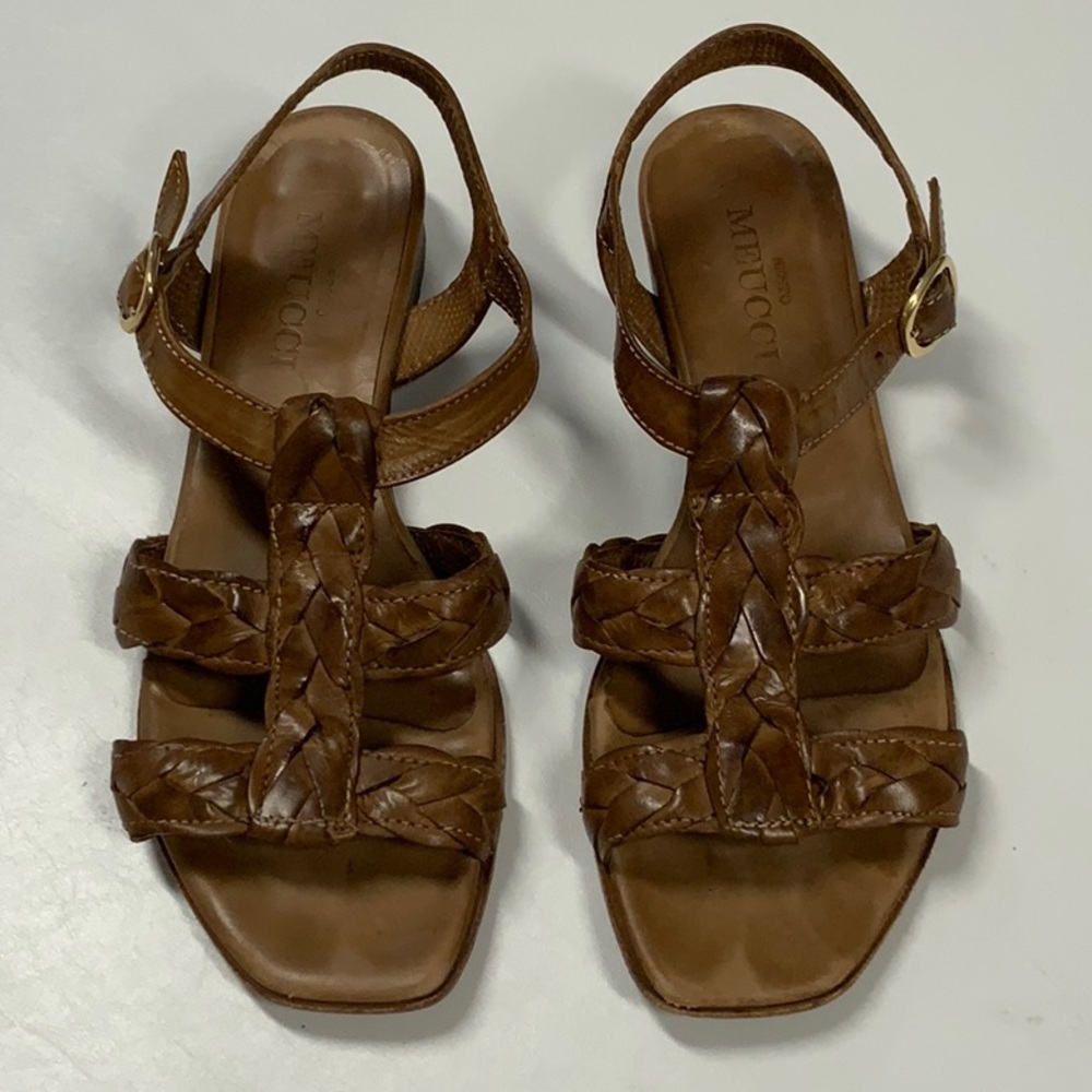 Leather sandals, size 7 1/2 N